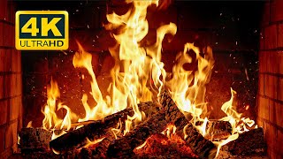 🔥 Cozy Fireplace 4K 12 HOURS Fireplace with Crackling Fire Sounds Crackling Fireplace 4K [upl. by Tail]