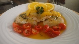 Seared Fish in Orange Sauce  Sanjeev Kapoor Khazana [upl. by Pepe]