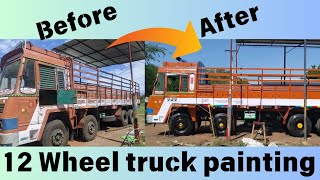 lorry painting work tamil lorry painting [upl. by Vange]