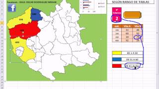 EXCEL AVANZADO MAPAS RELACIONADOS CON TABLAS DE DATOS [upl. by Sarad]