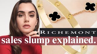 What is HAPPENING to Cartier and Van Cleef amp Arpels Richemont Profit Slump Explained⬇️ [upl. by Anileme]