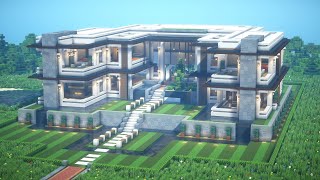 Minecraft Modern Mansion Tutorial  Interior  Architecture Build 14 [upl. by Darrick]