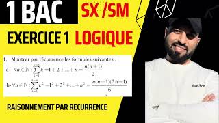 Logique 1BAC SM Sx exercice 1 raisonnement par récurrence [upl. by Suedaht426]