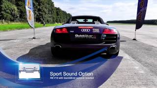 Audi R8 V10 TITAN Sport and SuperSport Exhaust comparison [upl. by Witcher664]