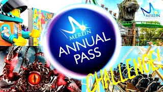 4 THEMEPARKS in 1 DAY  Merlin pass challenge [upl. by Borer322]