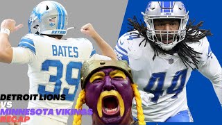 Detroit Lions vs Minnesota Vikings Recap [upl. by Aubry]