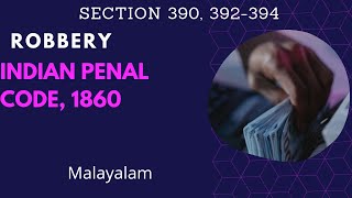 Robbery  Indian Penal Code 1860  Section 390 392394 [upl. by Neltiak]