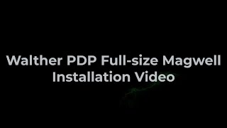 Walther PDP FullSize Magwell Installation Video [upl. by Neelrahc39]