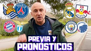 REAL MADRIDLEIPZIG REAL SOCIEDADPSG BAYERNLAZIOPREVIA Y PRONÓSTICOS CHAMPIONS ¿QUIÉN PASA [upl. by Nnylyam]