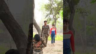 Fauji Ne Aatankwadi Se gaon ke ladke ko bachaya shorts indianarmy army entertainment viral [upl. by Aymahs]