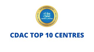 CDAC Top 10 Institutes [upl. by Eteragram]