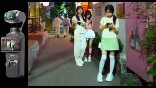 Low light DJI Osmo Pocket 3 footage China [upl. by Ivanna]