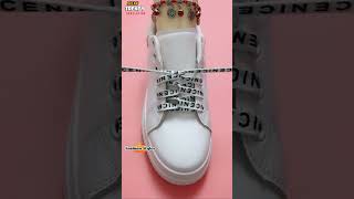 Sneakers Laces trendy style tying Fashion shoe lacing tips shorts shoeslacestyles [upl. by Deery346]