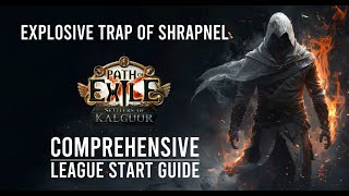 PoE 325  Comprehensive Explosive Trap of Shrapnel Trickster League Start Guide [upl. by Ahpla]