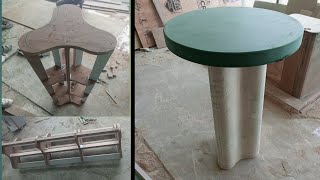 DIY Round Walnut Coffee Table from [upl. by Solohcin]