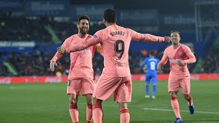 Barcelona Vs Getafe 2019Messi and Suarez Brilliance [upl. by Belter437]