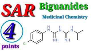 Biguanides  SAR of biguanides  antimalarial drugs  antimalarial drugs medicinal chemistry Bpharm [upl. by Asirrom]