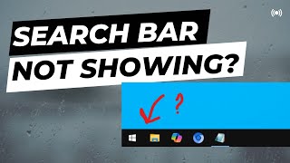 How to FIX quotSearch Bar Not Showingquot [upl. by Tace837]