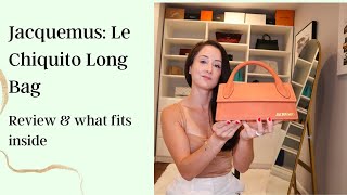 Jacquemus  Le Chiquito Long Bag Review and what fits inside [upl. by Sihunn]