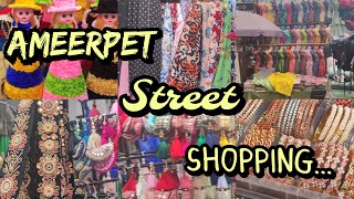 Ameerpet Street Shopping [upl. by Ahsatam]