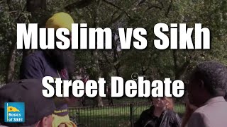 Muslim questions origins of Sikhi 4 Sikhs  Speakers Corner Hyde Park London [upl. by Tchao]