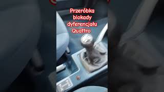 Przeróbka blokady dyferencjału w Audi 90 Quattro [upl. by Kashden]