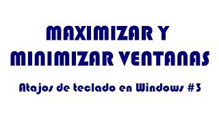 El Atajo De Teclado Para Minimizar Todas Las Ventanas Al Mismo Tiempo en Windows 11 Y 10 pc [upl. by Hagai601]