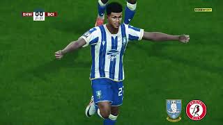 Sheffield Wednesday v Bristol City Highlights  EFL Championship 202324  PES 21 [upl. by Orrocos]