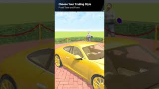 Golden porsche top modal delivery automobile strunt gaming [upl. by Lana819]