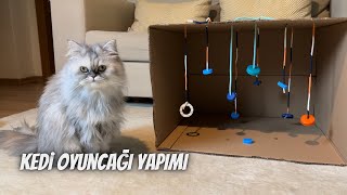 Kolayca kedi oyuncağı yapımı kendin yap DIY cat toy [upl. by Arni]