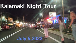 Kalamaki Night Tour  July 52022  11pm  in 4K [upl. by Nytsirk]