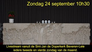 Eucharistieviering op zondag 24 september 10h30 vanuit de SintJan de Doperkerk BeverenLeie [upl. by Trixy]