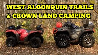 Kearney Ontario trails and camping on crown land West Algonquin ATV [upl. by Friedrick]