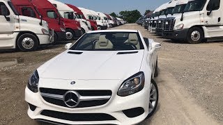 2017 Mercedes Benz SLC300 Convertible Roadster MB test drive [upl. by Tedmann199]