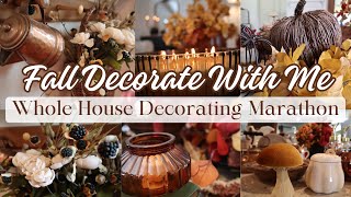 Fall Decorating Ideas 2024  Whole House Decorate With Me  Cottage Style Fall Home Decor [upl. by Iaw403]