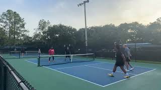 Pickleball Florida Progress Village Rec Play Friday Night [upl. by Kip759]