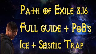 Сеисмическая  ледяная ловушка гайд Seismic  ice trap guide Path of Exile Scourge 317 [upl. by Wu]