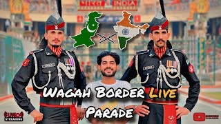 Wagah Border Live Parade Pak vs Ind 🇵🇰❤️🇮🇳 [upl. by Margy]