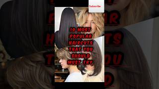 Top 10 most popular haircuts that you should must try Top 10shortsviralpopular fashionhaircut [upl. by Isabeau]