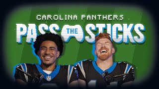 Pass The Sticks with Bryce Young and Andy Dalton  Carolina Panthers [upl. by Nidnarb]