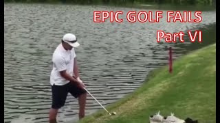 EPIC GOLF FAILS part VI [upl. by Helbona43]