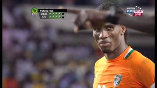 Zambia VS Ivory coast Final 2012 ALL PENALTY KICKS [upl. by Aenert308]