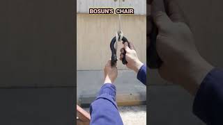 BOSUNS CHAIR KNOT Using Shackle  How to tie in fast amp easy way climbing boating diy shorts [upl. by Trey]