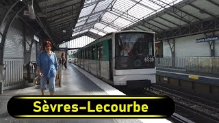 Metro Station Sèvres–Lecourbe  Paris 🇫🇷  Walkthrough 🚶 [upl. by Euqinomod103]