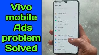 Vivo mobile ads problem solved 🔥🔥🔥 [upl. by Idroj]