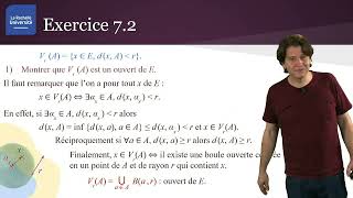 Topologie 73  Correction des exercices [upl. by Lehcar]