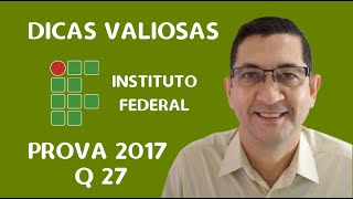 Questão 27 prova do IFES 2017  PROVA RESOLVIDA  Um boleto bancário ou simplesmente boleto [upl. by Klatt]