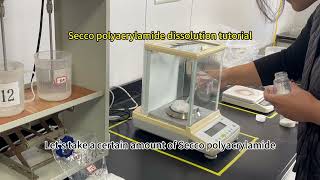 Secco anionic cationic polyacrylamide pam dissolution tutorial pam polyacrylamide [upl. by Seow643]