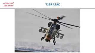 T129 ATAK and CAIC WZ10 Military Helicopter specs comparison [upl. by Seumas936]