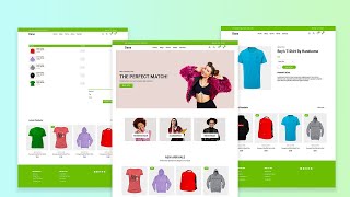 How to Make a MultiPage Ecommerce Website with HTML CSS and JavaScript [upl. by Leighland792]